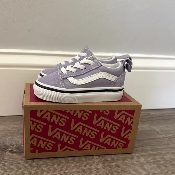 Vans Baby Walker Shoes in Lavender and White - Picture 1 of 4